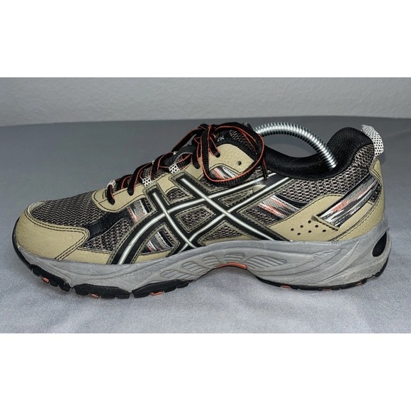 ASICS GEL-Venture‎ 5 Trail Running Shoes Men\'s Size 9 Olive Green Orange T5N3N main image 13